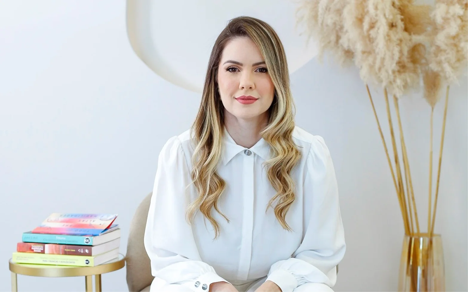 Dayanne Matos durante um atendimento